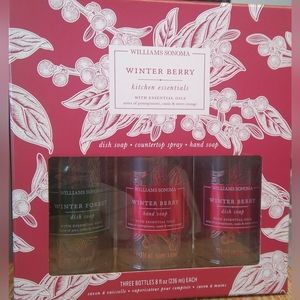 Williams Sonoma winter berry and winter frost kitchen essentials